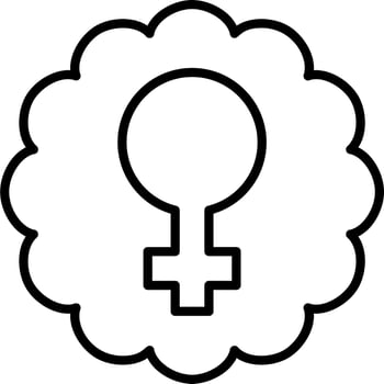 Female symbol vector icon