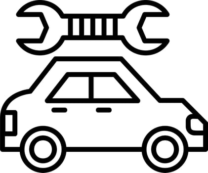 Car maintenance vector icon