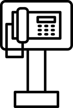 Public Phone vector icon