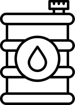 Oil barrel vector icon