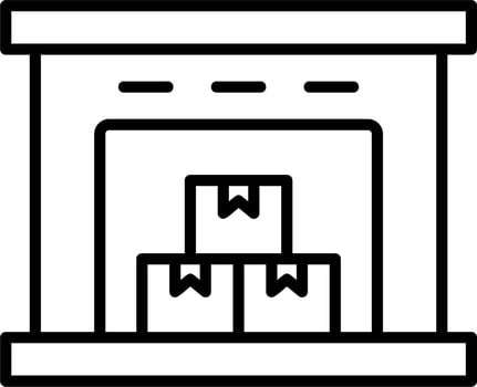 Warehouse vector icon