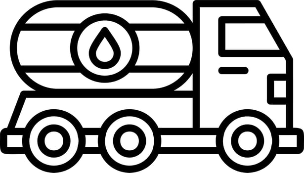 Oil Truck vector icon