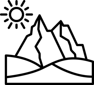 Desert vector icon