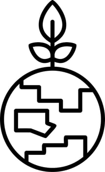 Green Earth vector icon