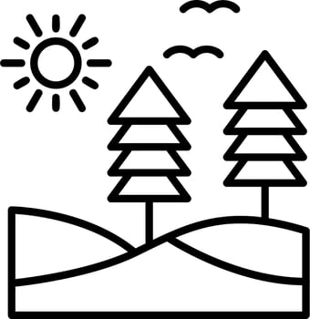 Forest vector icon