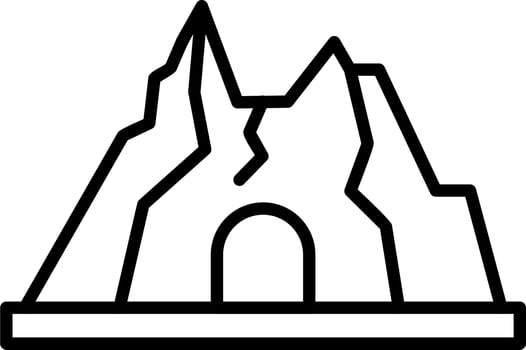 Cave vector icon