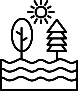 River vector icon