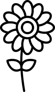Flower vector icon
