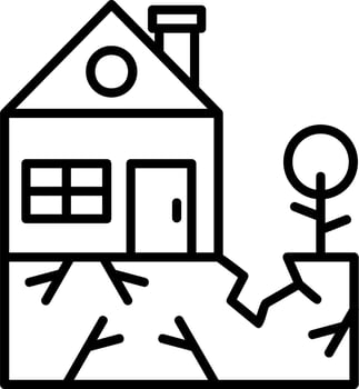 Earthquake vector icon