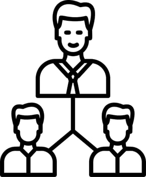 Team work vector icon