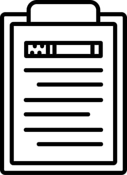 Clipboard vector icon