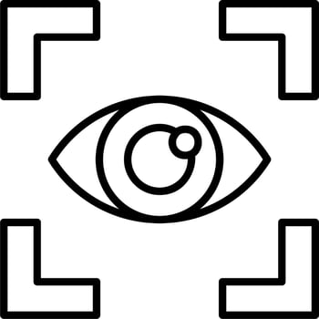 Vision vector icon