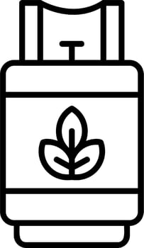 Biogas vector icon
