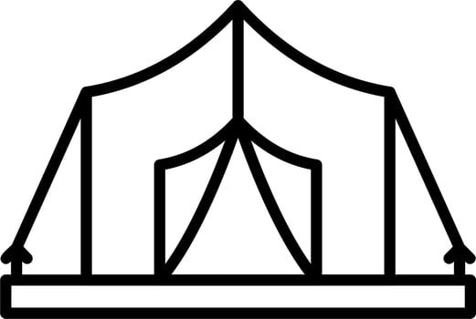 Tent vector icon