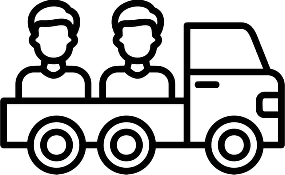 Pickup Truck vector icon