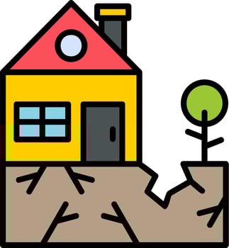 Earthquake Vector Icon