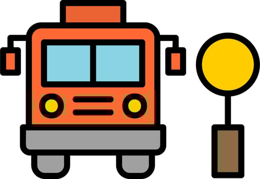 Bus Stop Vector Icon