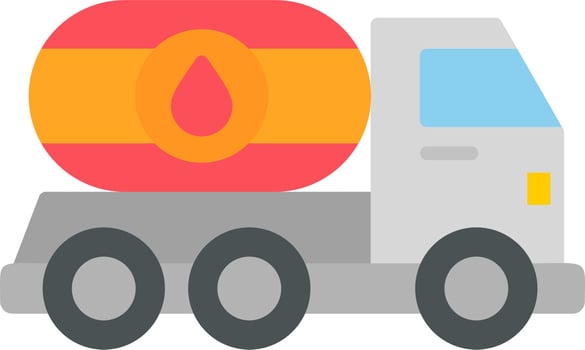 Oil Truck Vector Icon