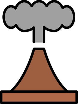 Volcano Vector Icon