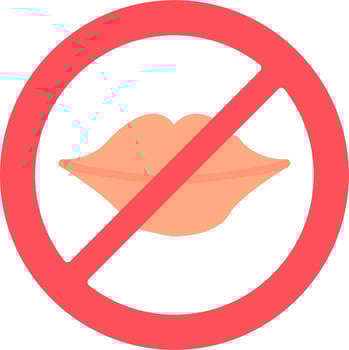 No Catcalling Vector Icon