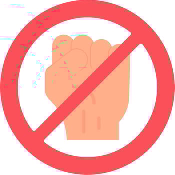 No Violence Vector Icon