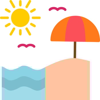 Beach Vector Icon