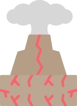 Volcano Vector Icon