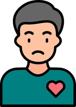 Volunteer Man Vector Icon