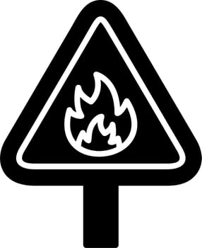 Flammable Vector Icon