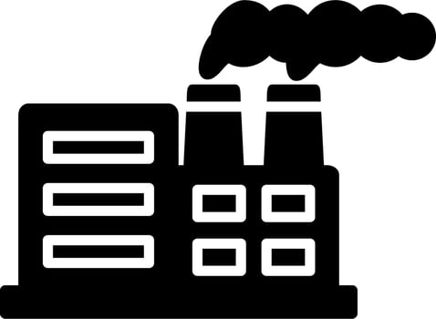 Nuclear Plant Vector Icon