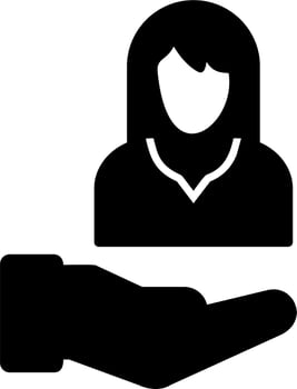 Female Support Vector Icon