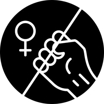 Violence against Women Vector Icon
