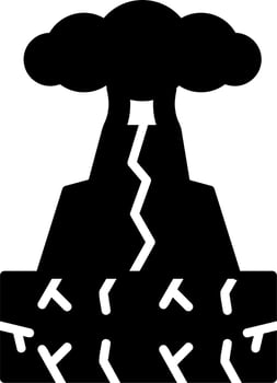 Volcano Vector Icon