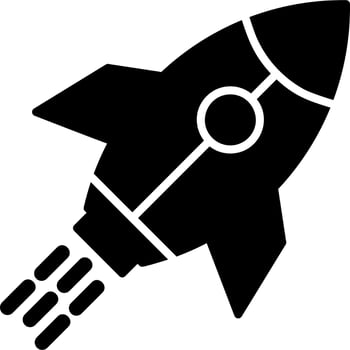 Rocket Launch Vector Icon