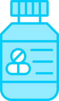Pills Bottle Vector Icon
