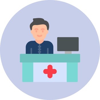 Receptionist Vector Icon