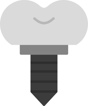Dental Implant Vector Icon