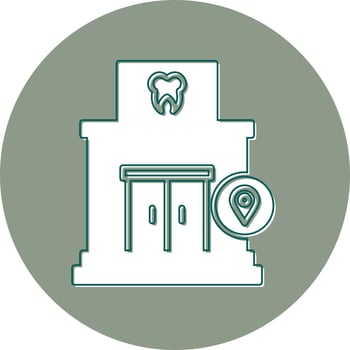 Clinic Location Vector Icon