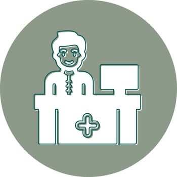 Receptionist Vector Icon