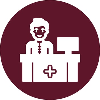 Receptionist Vector Icon