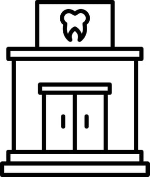 Dental Clinic Vector Icon