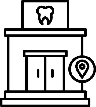 Clinic Location Vector Icon