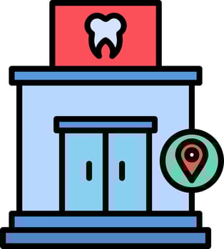 Clinic Location Vector Icon