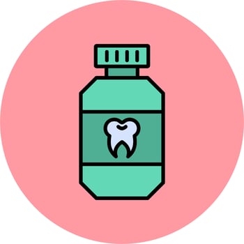 Mouthwash Vector Icon