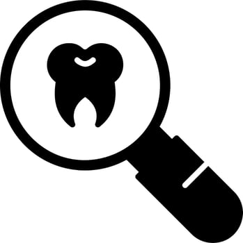 Dental checkup Vector Icon