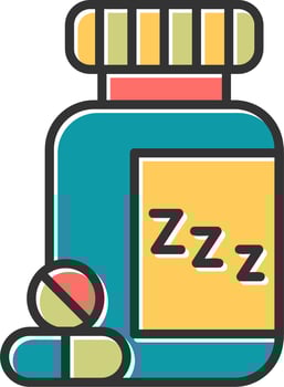 Sleeping Pills Vector Icon