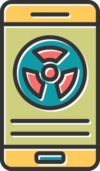 Rdiation Vector Icon