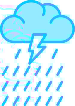 Rain Vector Icon