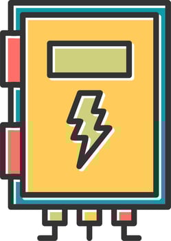 High Voltage Box Vector Icon