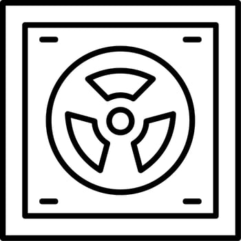 Radioactive Vector Icon